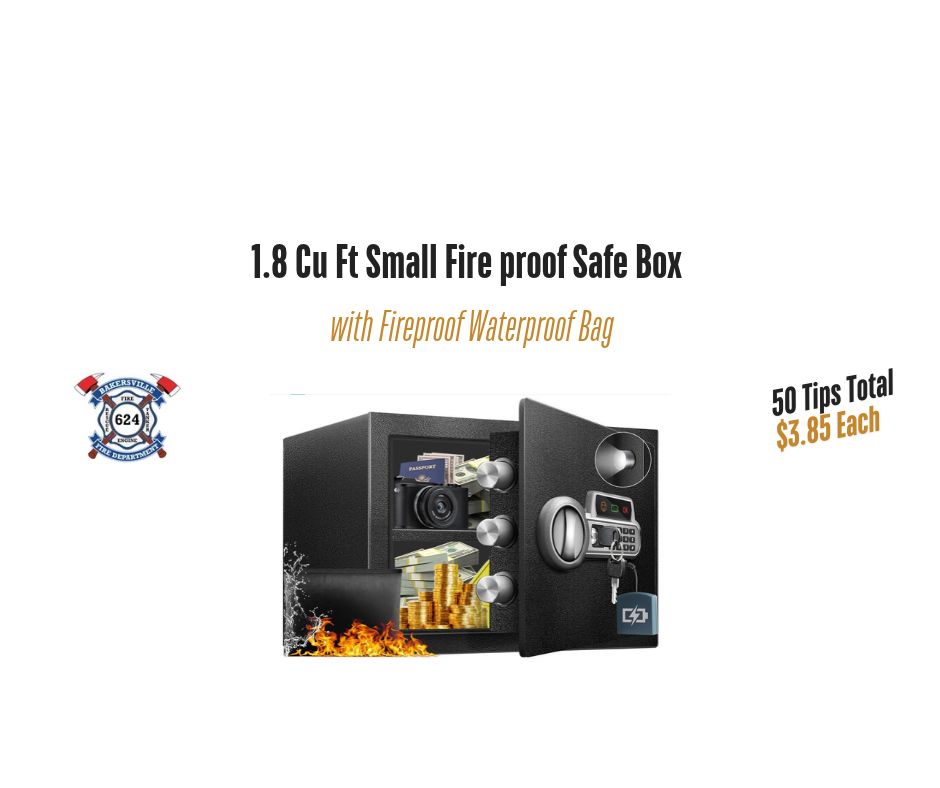 1.8 Cu Ft Small Fire proof Safe Box with Fireproof Waterproof Bag