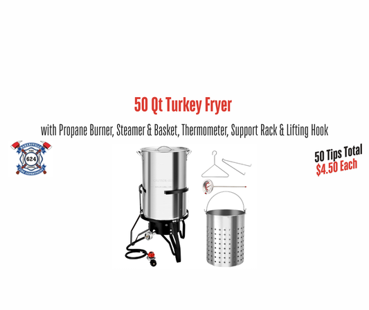 50QT Turkey Fryer with 54,000 BTU Propane Stove
