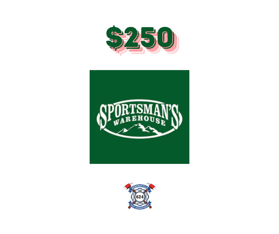 Sportsman's Warehouse Gift Card Bakersville Volunteer Fire Company