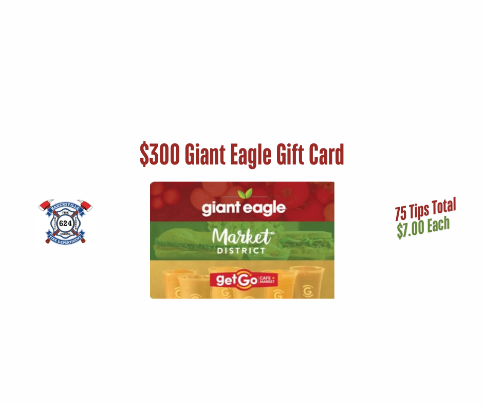 $300 Giant Eagle Gift Card