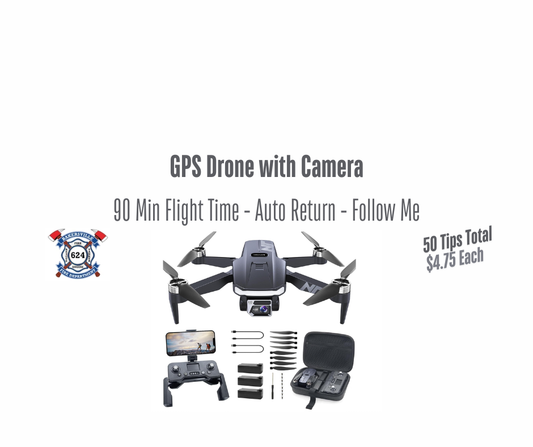 GPS Drone - Camera – 90 Min Flight Time – Follow Me – Auto Return and More