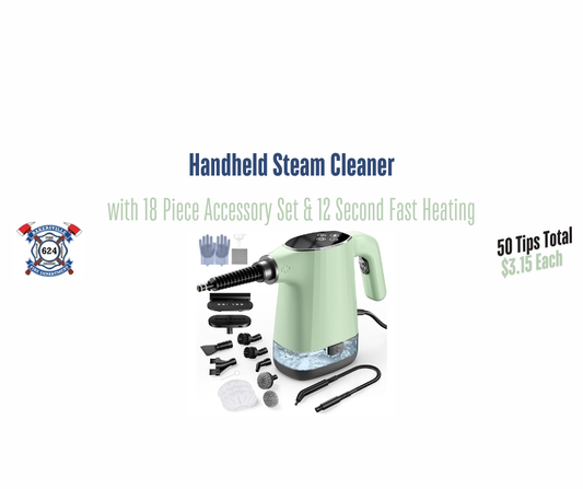Handheld Steam Cleaner with Accessories - Green