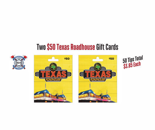 Two $50 Texas Roadhouse Gift Cards