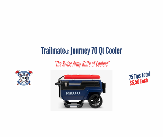 Igloo's Trailmate Journey 70 Qt Cooler in Americana