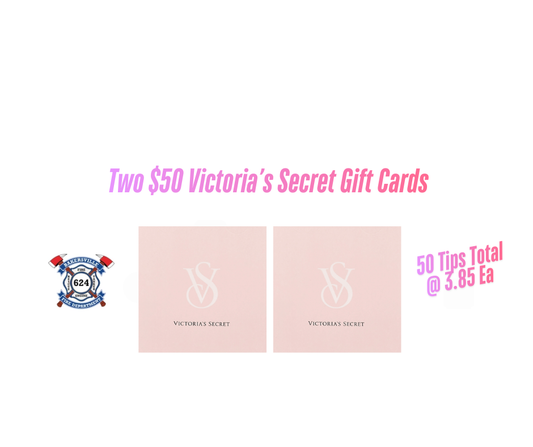 Two $50 Victoria's Secret Gift Cards